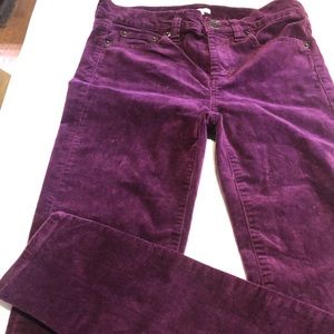 J. Crew  Suede Skinny Pants size 26